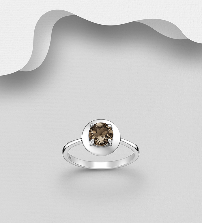 1181-3362 - La Preciada - 925 Sterling Silver Ring, Decorated with Various Gemstones 