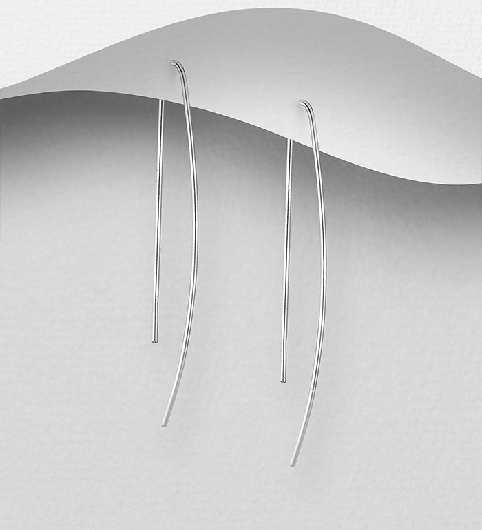 1063-1392 - Wholesale 925 Sterling Silver Wire Hook Earrings 