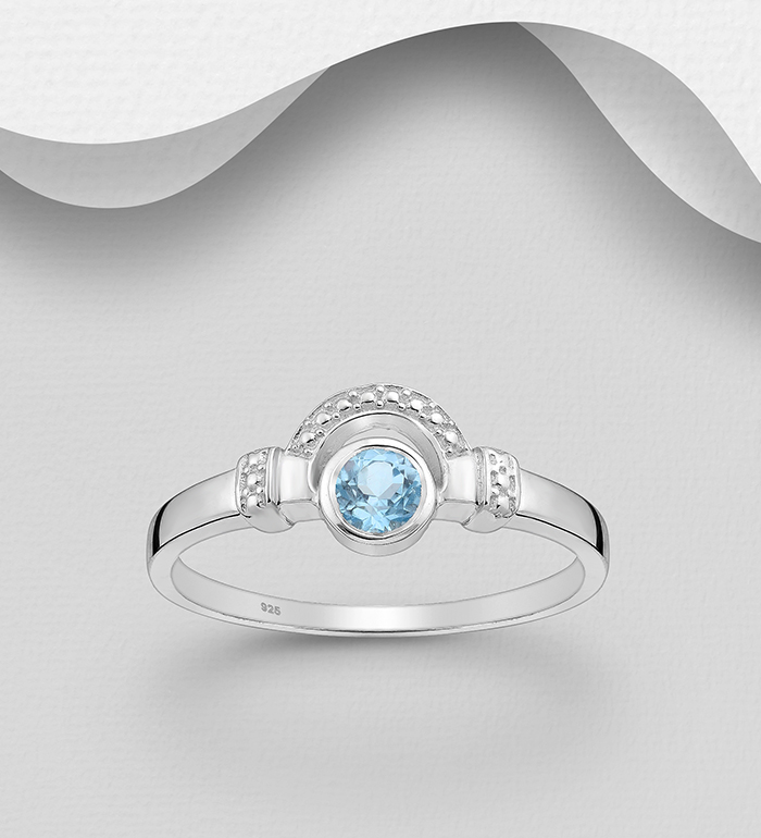 1181-4309 - Wholesale La Preciada - 925 Sterling Silver Ring, Decorated with Various Gemstones