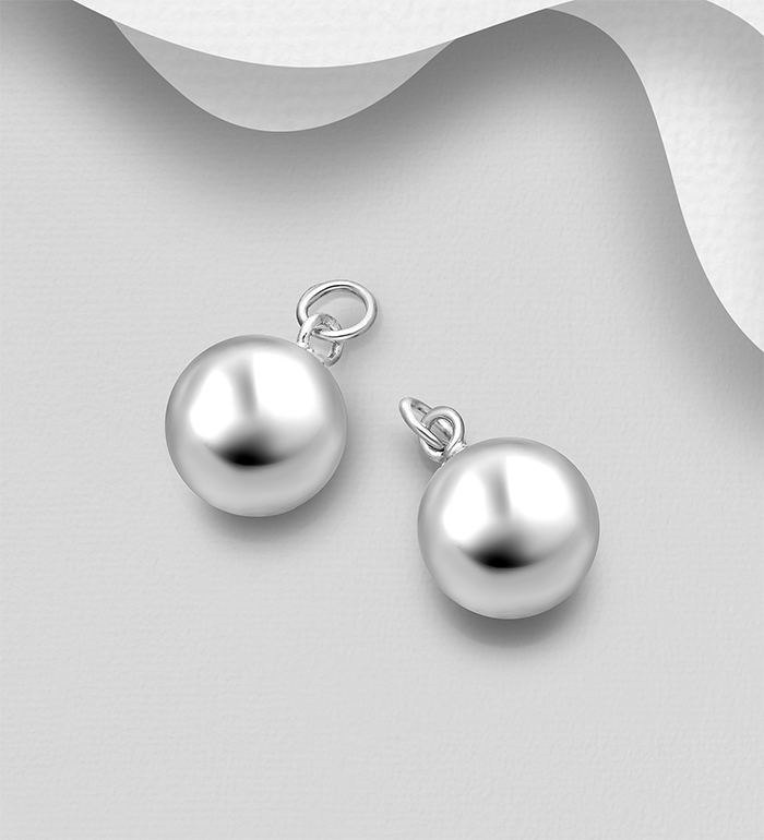 1276-143 - Wholesale 925 Sterling Silver Ball Charm