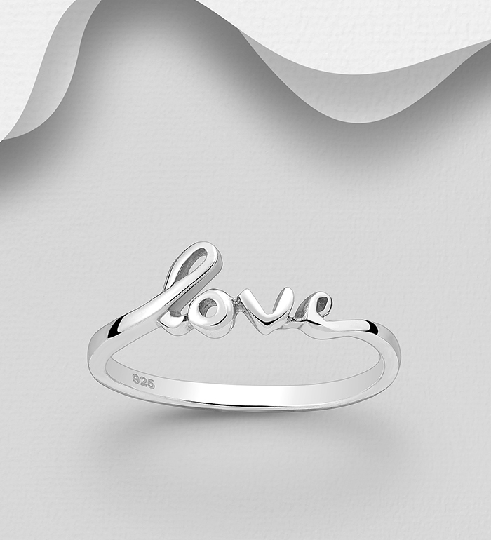706-11422 - Wholesale 925 Sterling Silver Love Ring