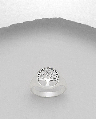 706-11471 - Wholesale 925 Sterling Silver Tree Of Life Ring