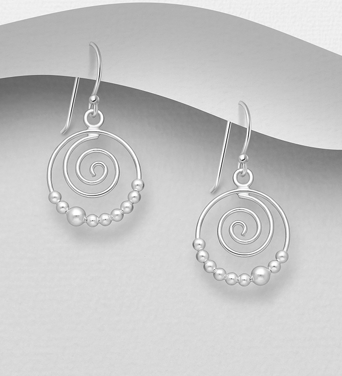 706-11595 - Wholesale 925 Sterling Silver Ball Earrings