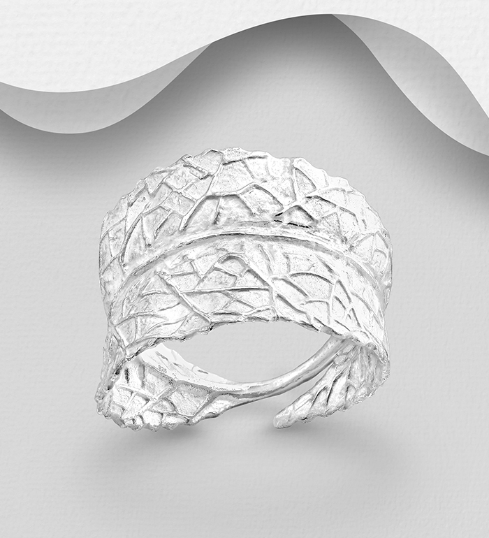 706-13138 - Wholesale 925 Sterling Silver Leaf Ring