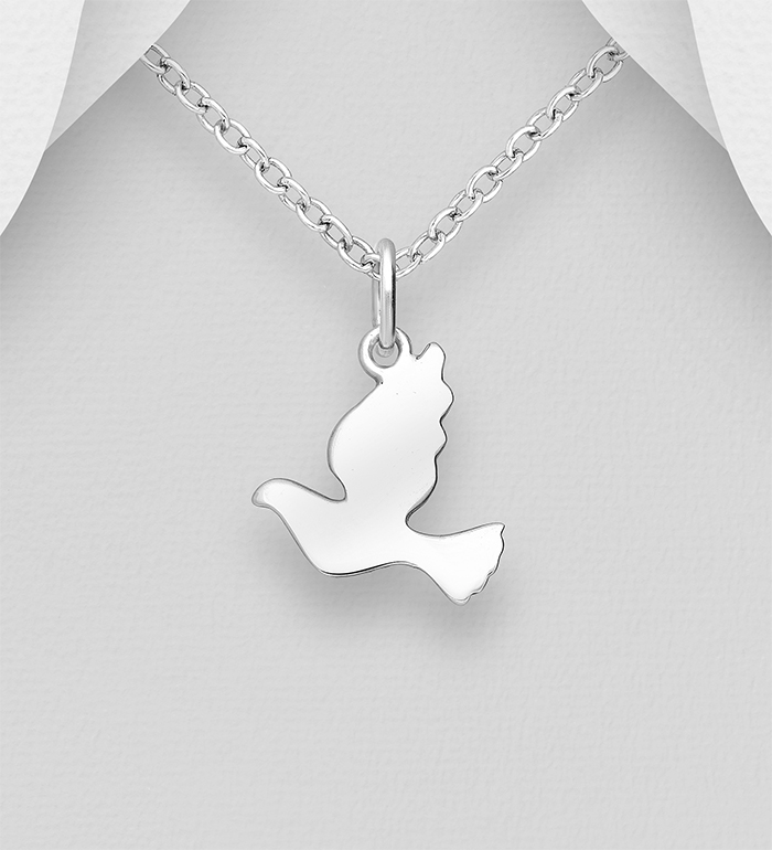 706-13172 - Wholesale 925 Sterling Silver Bird Pendant