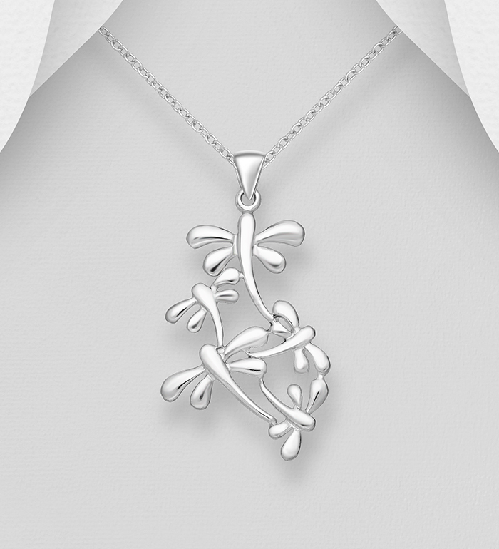 706-1334 - Wholesale 925 Sterling Silver Dragonfly Pendant