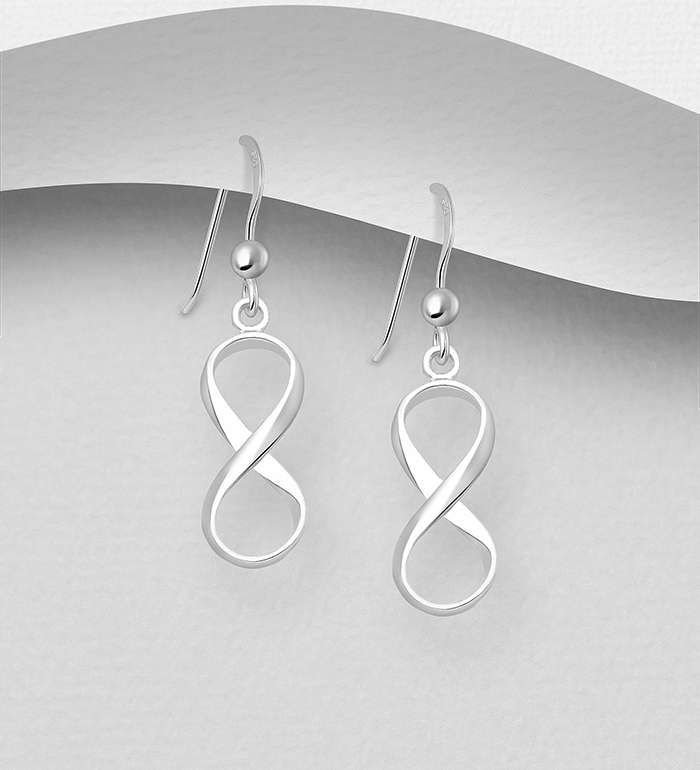 706-14132 - Wholesale 925 Sterling Silver Infinity Earrings