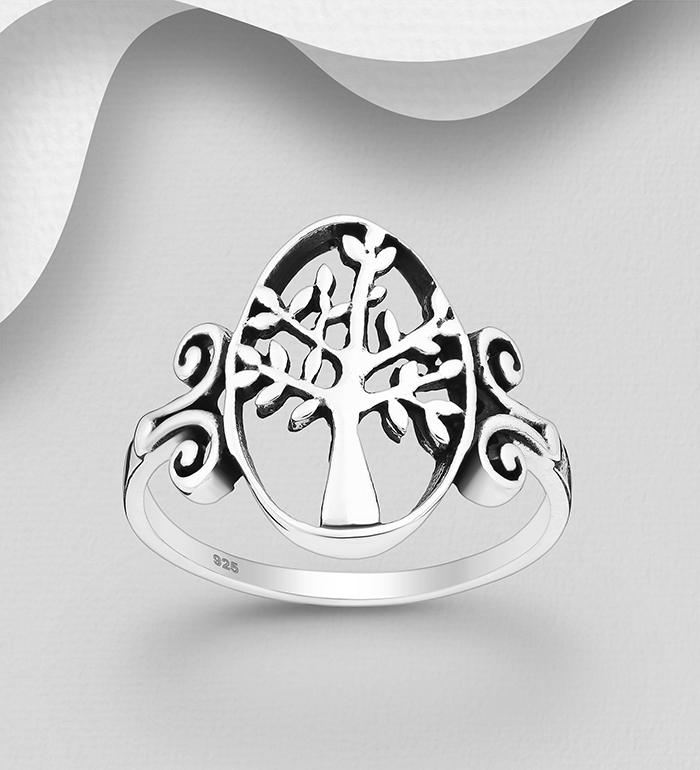 706-14379 - Wholesale 925 Sterling Silver Tree Of Life Ring