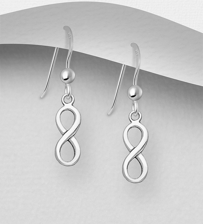 706-15515 - Wholesale 925 Sterling Silver Infinity Earrings
