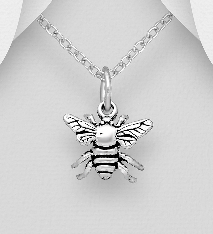 706-18514 - Wholesale 925 Sterling Silver Bee Pendant