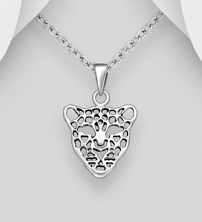706-18749 - Wholesale 925 Sterling Silver Tiger Pendant