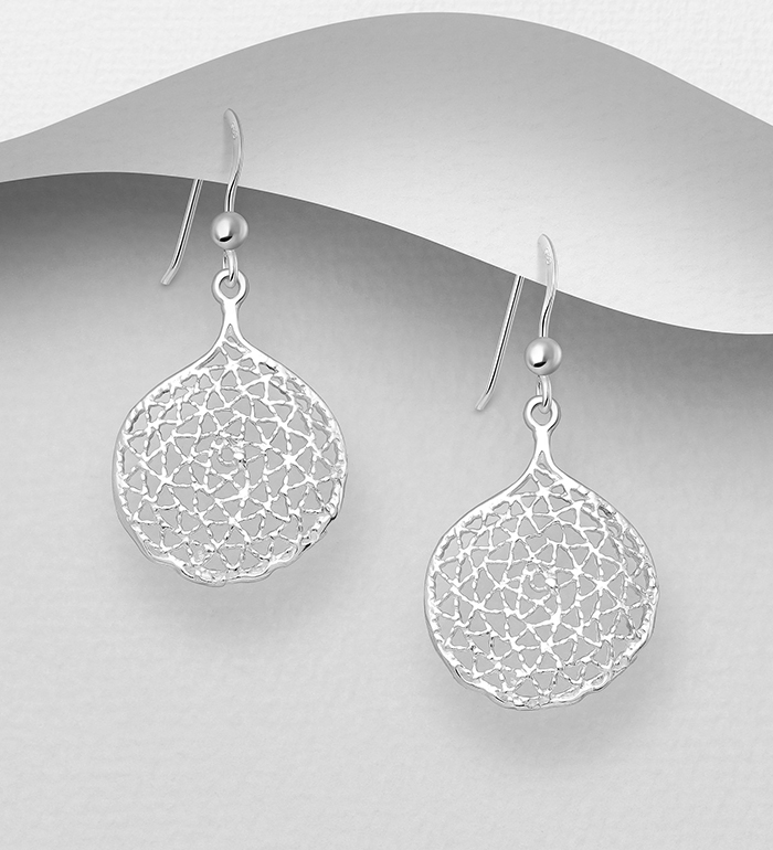 706-20568 - Wholesale 925 Sterling Silver Filigree Earrings