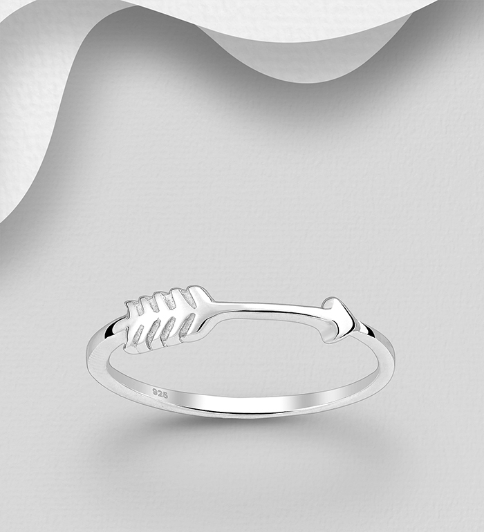 706-20591 - Wholesale 925 Sterling Silver Arrow Band Ring