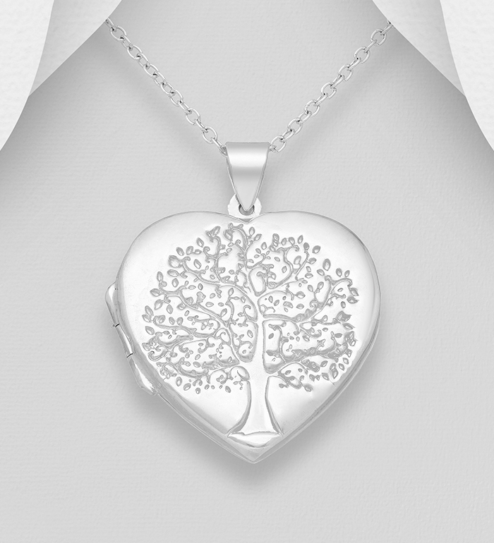 706-20696 - Wholesale 925 Sterling Silver Tree Of Life Locket Pendant