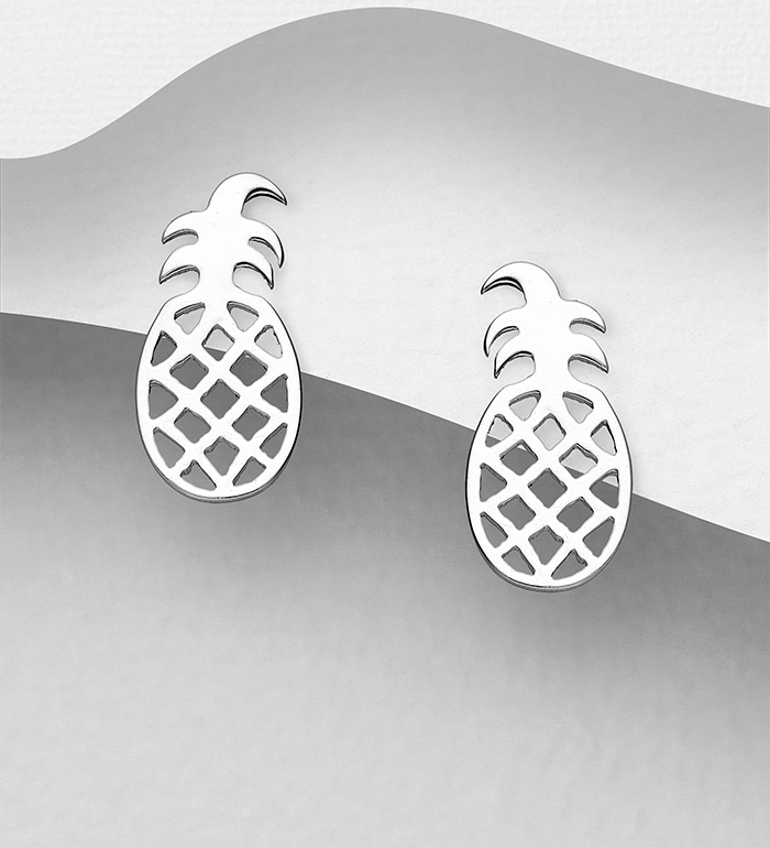 706-21507 - Wholesale 925 Sterling Silver Pineapple Earrings