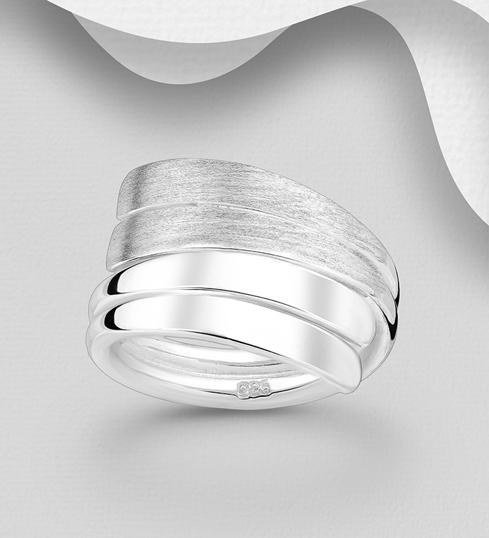 706-21543 - Wholesale 925 Sterling Silver Matte Ring