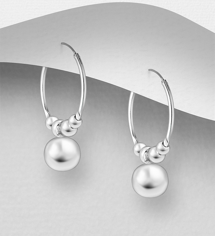 706-2271 - Wholesale 925 Sterling Silver Hoop Earrings