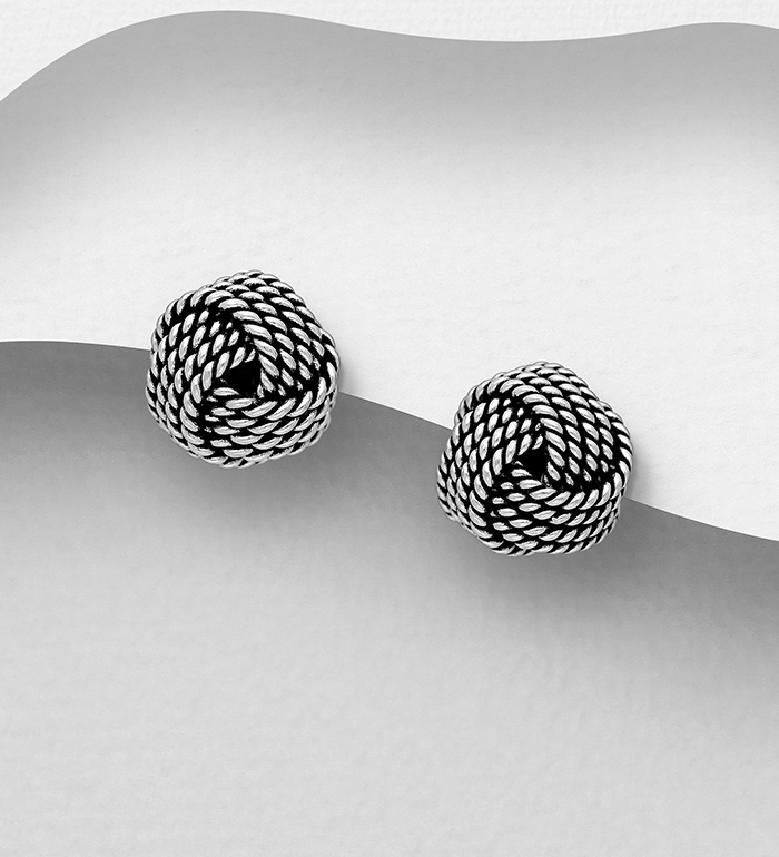 706-22913 - Wholesale 925 Sterling Silver Knot Earrings