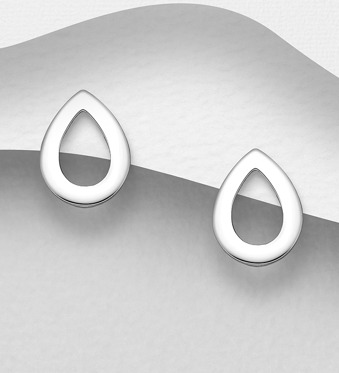 706-22978 - Wholesale 925 Sterling Silver Push-Back Earrings