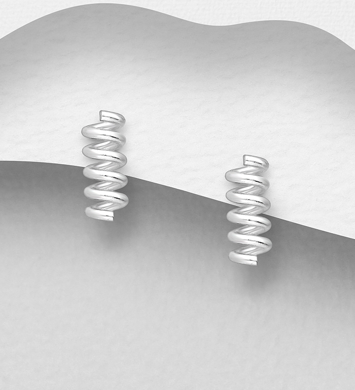 706-23057 - Wholesale 925 Sterling Silver Coil Earrings