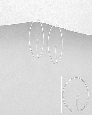 706-23210 - Wholesale 925 Sterling Silver Hook Earrings
