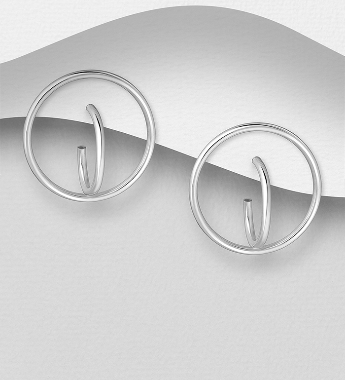 706-23800 - Wholesale 925 Sterling Silver Push-Back Earrings