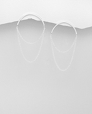 706-23862 - Wholesale 925 Sterling Silver Push-Back Earrings