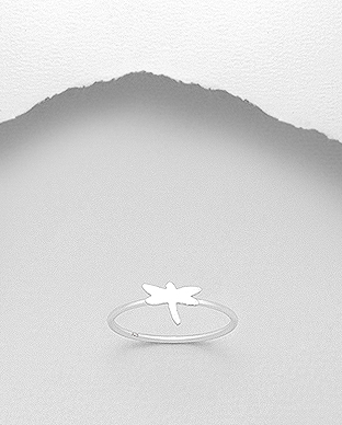 706-24176 - Wholesale 925 Sterling Silver Dragonfly Ring