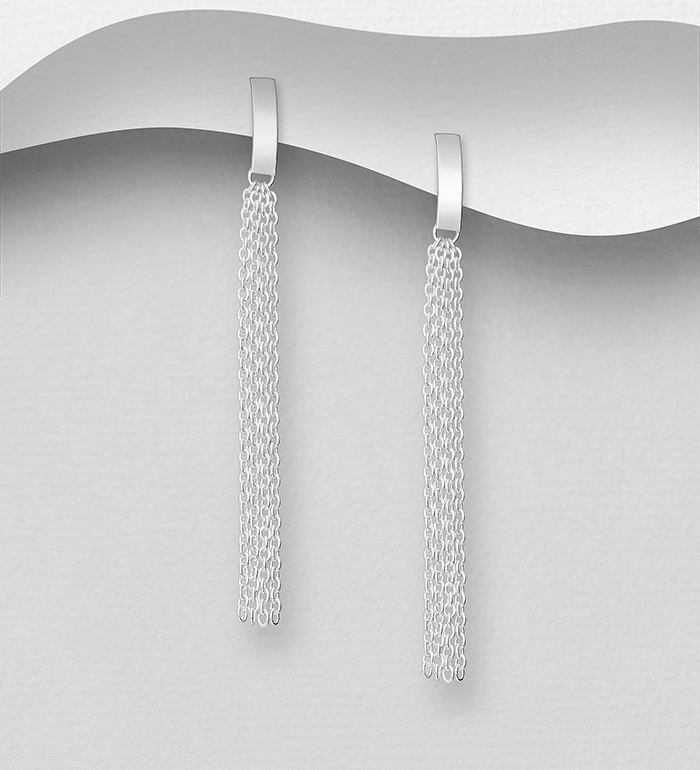 706-25216 - Wholesale 925 Sterling Silver Push-Back Earrings