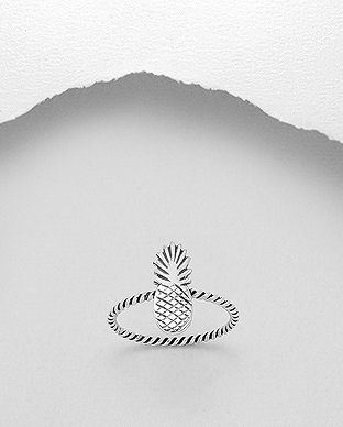 706-25320 - Wholesale 925 Sterling Silver Pineapple Ring