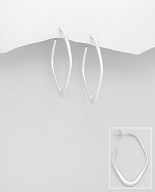 706-25441 - Wholesale 925 Sterling Silver Push-Back Earrings