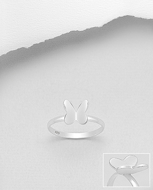 706-25493 - Wholesale 925 Sterling Silver Butterfly Ring