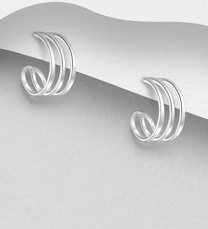 706-25540 - Wholesale 925 Sterling Silver Push-Back Earrings