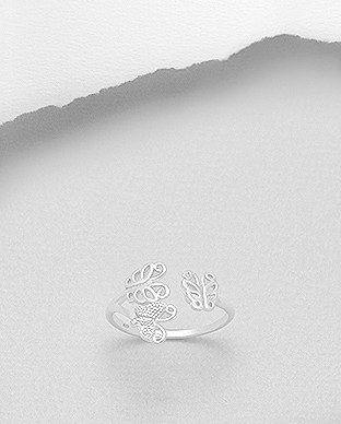 706-25578 - Wholesale 925 Sterling Silver Butterfly Ring