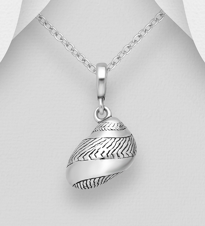 706-26302 - Wholesale 925 Sterling Silver Shell-Shaped Pendant
