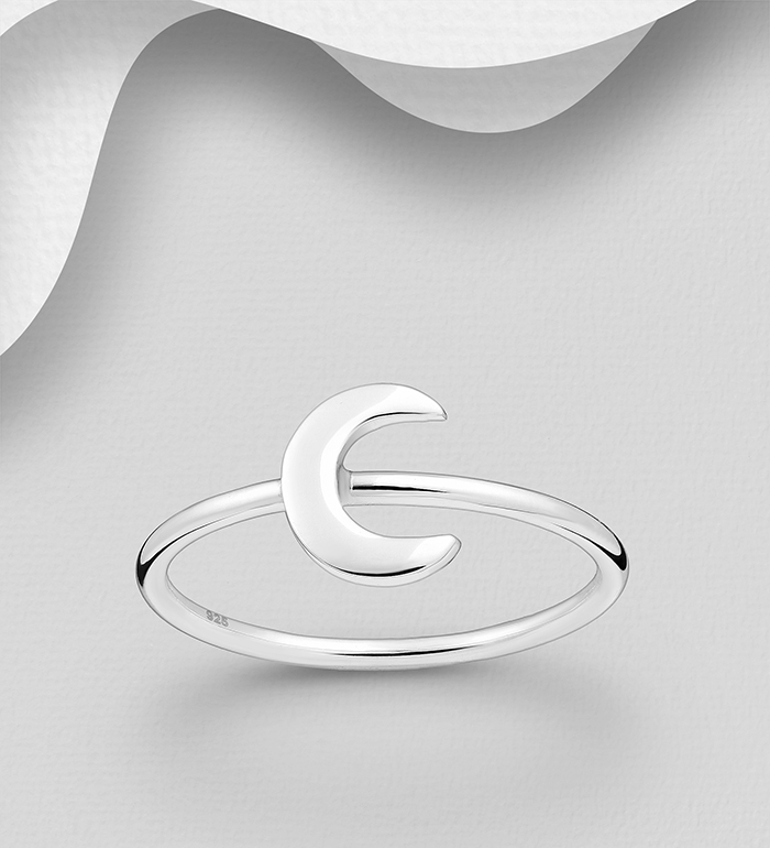 706-26415 - Wholesale 925 Sterling Silver Moon Ring