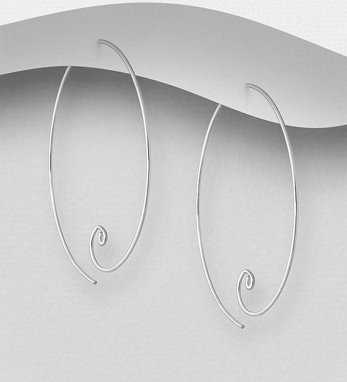706-26474 - Wholesale 925 Sterling Silver Hoop Earrings