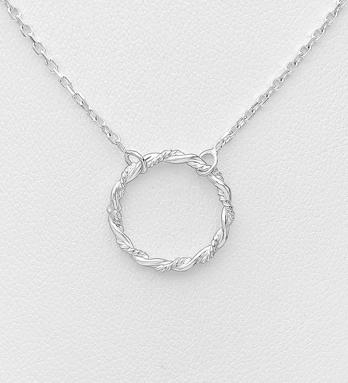706-26917 - Wholesale 925 Sterling Silver Circle Necklace