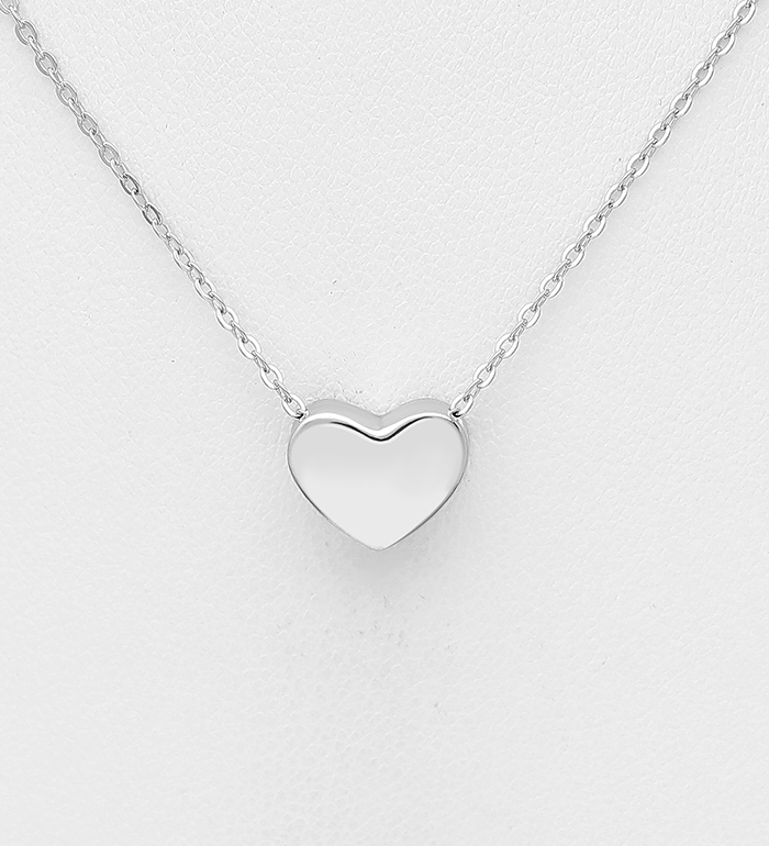 706-26983 - Wholesale 925 Sterling Silver Heart Necklace