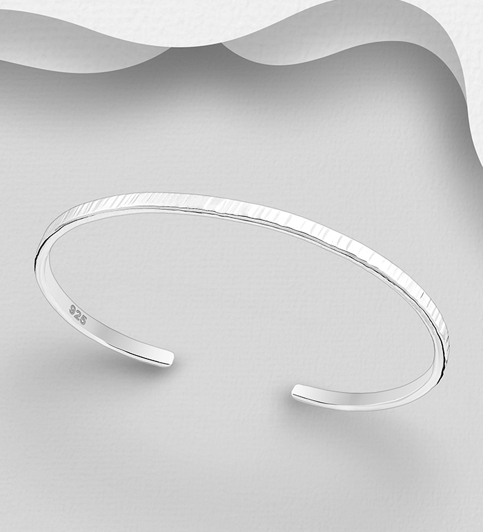706-27264 - Wholesale 925 Sterling Silver Cuff Bracelet