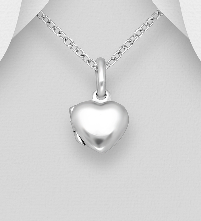 706-274 - Wholesale 925 Sterling Silver Engravable Locket Pendant