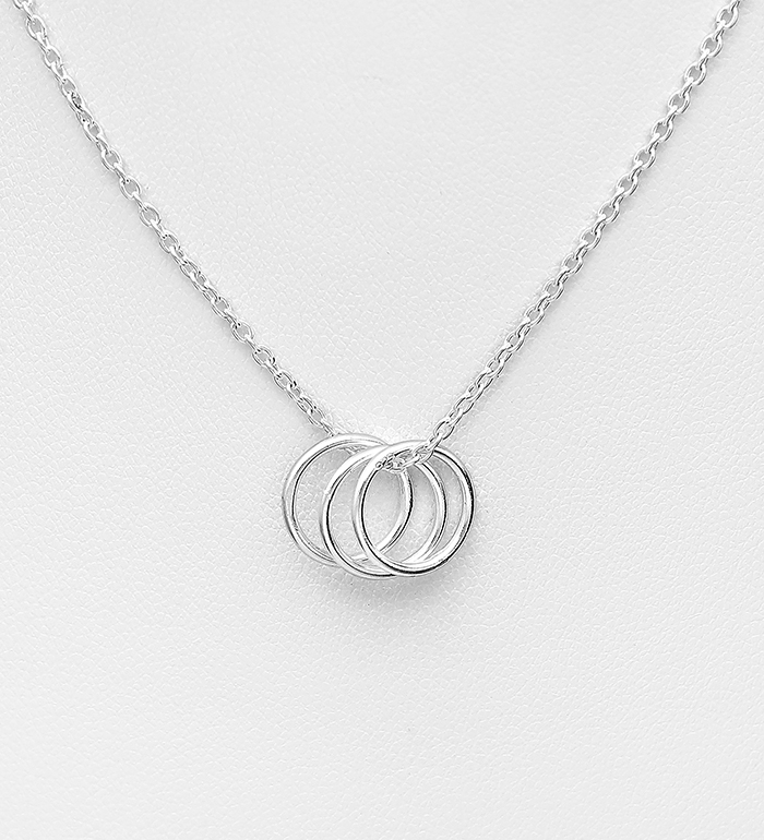 706-27520 - Wholesale 925 Sterling Silver Circle Necklace