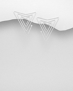 706-27679 - Wholesale 925 Sterling Silver Wire Push-Back Earrings
