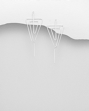 706-27684 - Wholesale 925 Sterling Silver Wire Push-Back Earrings