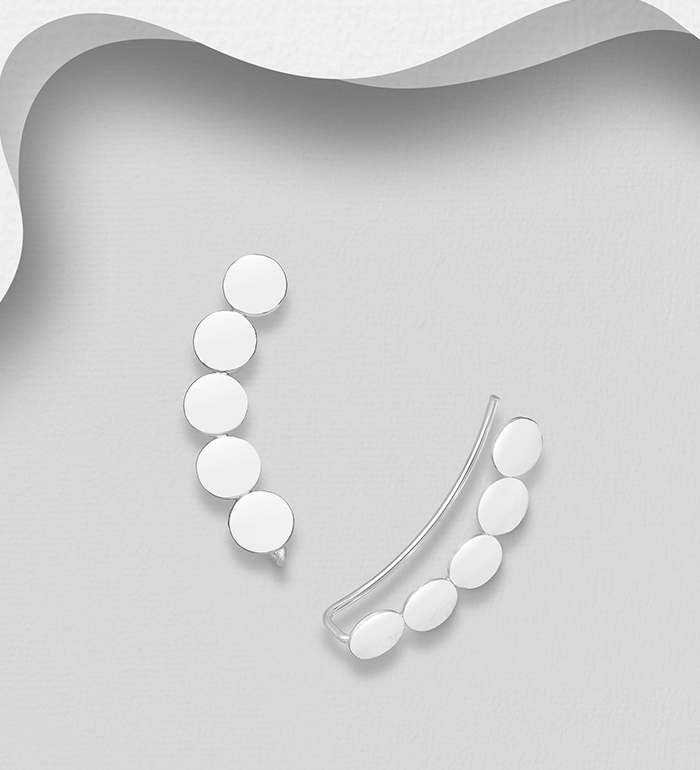 706-27714 - Wholesale 925 Sterling Silver Circle Ear Pins