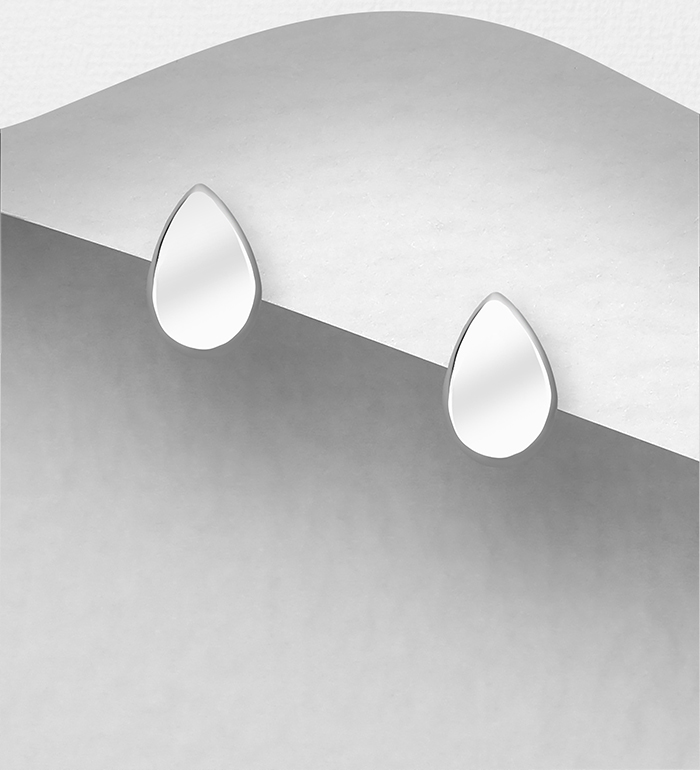 706-28048 - Wholesale 925 Sterling Silver Push-Back Earrings