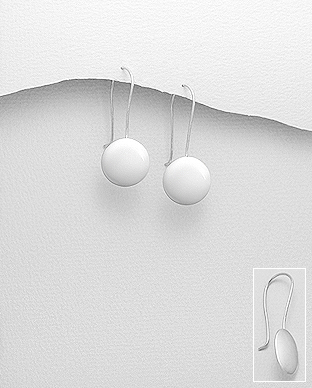 706-28276 - Wholesale 925 Sterling Silver Circle Hook Earrings