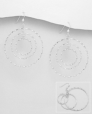 706-28374 - Wholesale 925 Sterling Silver Hook Earrings
