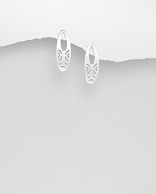 706-28704 - Wholesale 925 Sterling Silver Push-Back Earrings