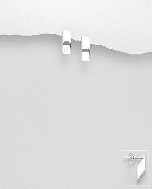 706-28717 - Wholesale 925 Sterling Silver Push-Back Earrings